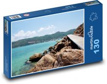 Ocean - wybrzeże, skały Puzzle 130 elementów - 28,7x20 cm