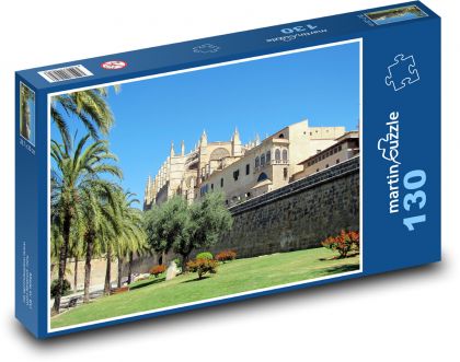 Katedrála Panny Marie - Palma, Mallorka - Puzzle 130 dílků, rozměr 28,7x20 cm