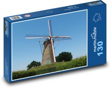 Veterný mlyn - historická budova, stavba Puzzle 130 dielikov - 28,7 x 20 cm