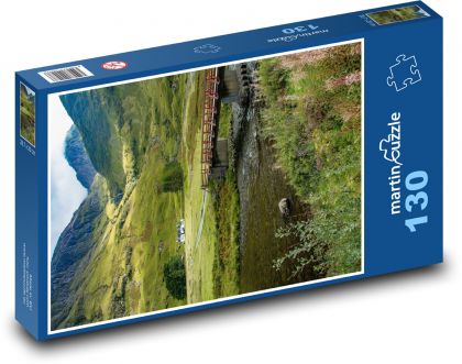 Fluss - Brücke, Natur - Puzzle - 130 Teile