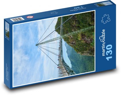 Malajsie - most, ostrov - Puzzle 130 dílků, rozměr 28,7x20 cm