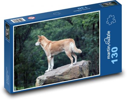 Dingo - divoký pes, Austrálie - Puzzle 130 dílků, rozměr 28,7x20 cm