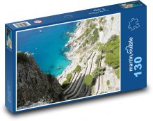 Capri - Taliansko, Stredozemné more Puzzle 130 dielikov - 28,7 x 20 cm 