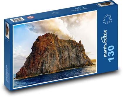 Wyspy Eolskie - Sycylia, morze - Puzzle 130 elementów, rozmiar 28,7x20 cm
