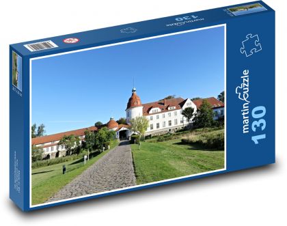Zámek - Nordborg, Dánsko - Puzzle 130 dílků, rozměr 28,7x20 cm