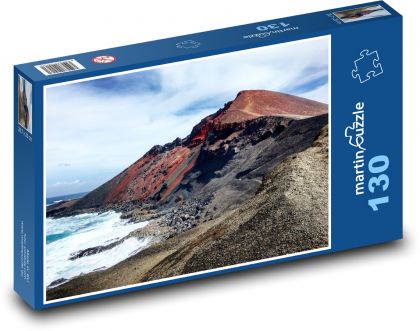 Sopka - Lanzarote, Španělsko - Puzzle 130 dílků, rozměr 28,7x20 cm