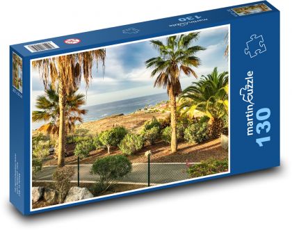 Tenerife - more, palmy - Puzzle 130 dielikov, rozmer 28,7x20 cm 