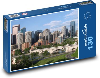 Calgary - Kanada, miasto - Puzzle 130 elementów, rozmiar 28,7x20 cm