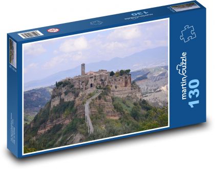 Włochy - miasto średniowieczne, Europa - Puzzle 130 elementów, rozmiar 28,7x20 cm