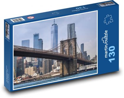 Manhattan - mesto, New York - Puzzle 130 dielikov, rozmer 28,7x20 cm 