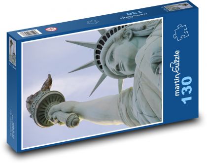 Socha svobody - New York, Spojené státy  - Puzzle 130 dílků, rozměr 28,7x20 cm