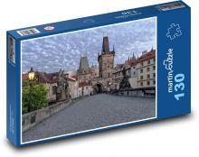Praha - Karlův most, Česká republika Puzzle 130 dílků - 28,7 x 20 cm