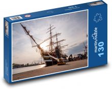 Plachetnice - Hamburg, loď Puzzle 130 dílků - 28,7 x 20 cm
