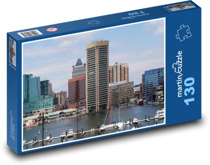 Baltimore - Port, USA - Puzzle 130 dielikov, rozmer 28,7x20 cm 