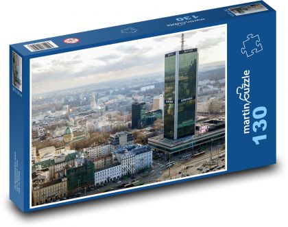 Warszawa - hotel, Polska - Puzzle 130 elementów, rozmiar 28,7x20 cm