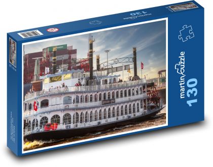 Loď - Hamburg, Nemecko - Puzzle 130 dielikov, rozmer 28,7x20 cm 