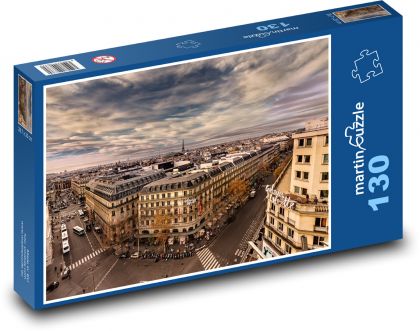 Paríž - Francúzsko, mesto - Puzzle 130 dielikov, rozmer 28,7x20 cm 