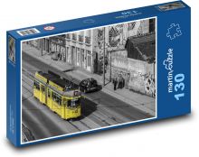 Miasto - tramwaj, transport Puzzle 130 elementów - 28,7x20 cm
