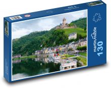Pejzaż - miasto, las Puzzle 130 elementów - 28,7x20 cm