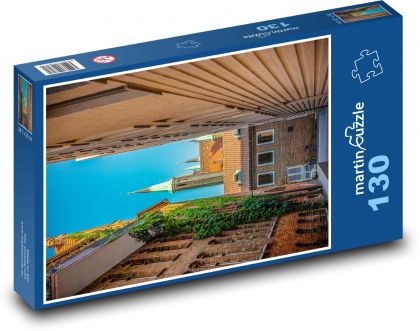 Lubeka - Niemcy, miasto - Puzzle 130 elementów, rozmiar 28,7x20 cm