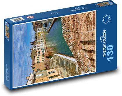 Gebäude - Bogenbrücke, Natur - Puzzle - 130 Teile