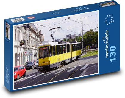 Tramvaj - Rumunsko, město - puzzle 130 dílků