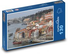Portugalsko - Porto, řeka Puzzle 130 dílků - 28,7 x 20 cm