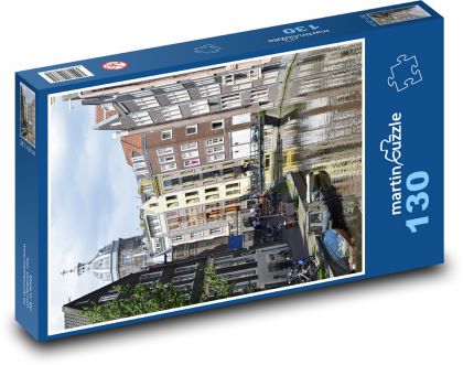 Amsterdam - Holandia, miasto - Puzzle 130 elementów, rozmiar 28,7x20 cm