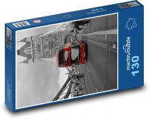 Londýn - autobus, Anglie Puzzle 130 dílků - 28,7 x 20 cm