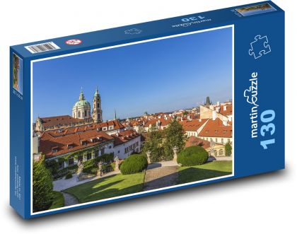 Mesto - budovy, park - Puzzle 130 dielikov, rozmer 28,7x20 cm 