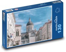 Staré mesto - budovy, domy Puzzle 130 dielikov - 28,7 x 20 cm 
