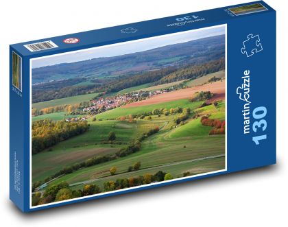 Príroda - polia, lúky - Puzzle 130 dielikov, rozmer 28,7x20 cm 