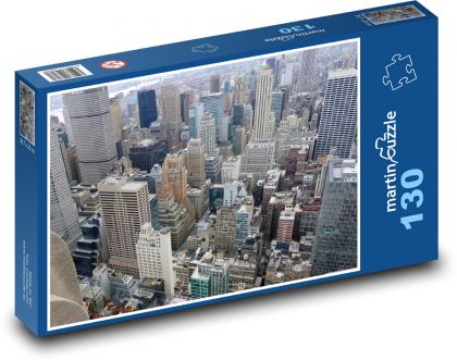 New York - ulice, mrakodrap - puzzle 130 dílků