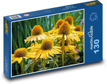 Třapatka - žlutá květina - puzzle 130 dílků