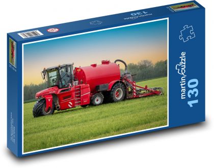 Maszyna rolnicza na polu - Puzzle 130 elementów, rozmiar 28,7x20 cm