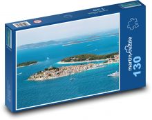 Kroatien - Stadt am Meer Puzzle 130 Teile - 28,7x20 cm