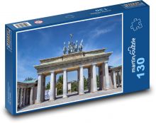 Madryt - budynki, słupy Puzzle 130 elementów - 28,7x20 cm