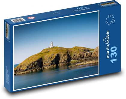 Latarnia morska - morze, skała - Puzzle 130 elementów, rozmiar 28,7x20 cm