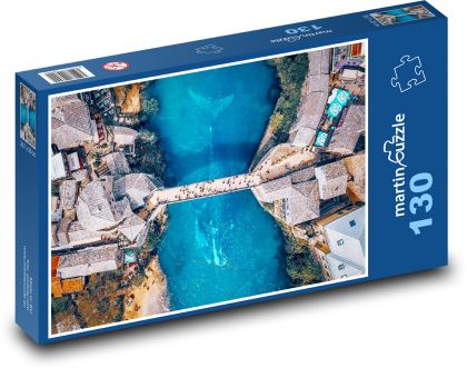 Altstadt - Fluss Neretva, Wal - Puzzle - 130 Teile
