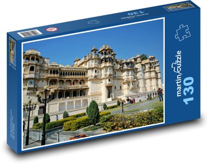 Udaipur - Indie, pałac - Puzzle 130 elementów, rozmiar 28,7x20 cm