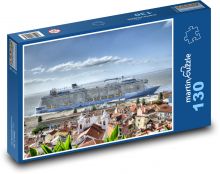 Cruise ship at sea Puzzle 130 pieces - 28.7 x 20 cm