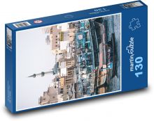 Arábie - město s loděmi Puzzle 130 dílků - 28,7 x 20 cm