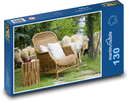 Ovce - kozy - Puzzle 130 dielikov, rozmer 28,7x20 cm 
