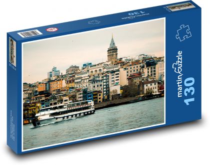 Galata - Turecko, Istanbul - Puzzle 130 dielikov, rozmer 28,7x20 cm 