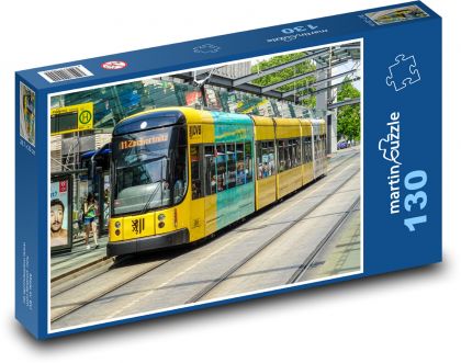 Dresden - Deutschland, Straßenbahn - Puzzle - 130 Teile