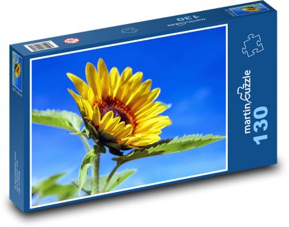 Kvitnúca slnečnica - Puzzle 130 dielikov, rozmer 28,7x20 cm 