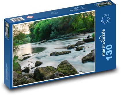 Stones in the forest - Puzzle 130 pieces, size 28.7x20 cm 