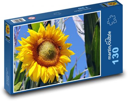 Yellow sunflower - Puzzle 130 pieces, size 28.7x20 cm 