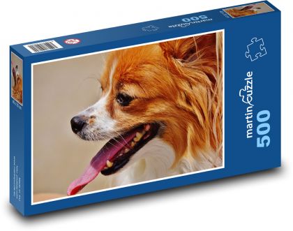 Věrný psí přítel, papillon  - puzzle 500 dílků