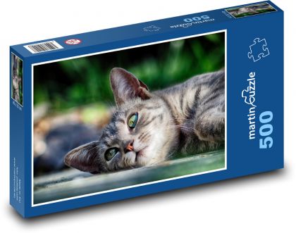 Odpočívajúca mačka - Puzzle 500 dielikov, rozmer 46x30 cm 